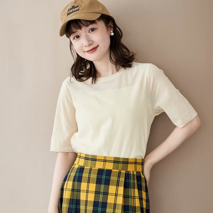 シアーベロアハーフスリーブTシャツ | coen【women】 | 詳細画像2 