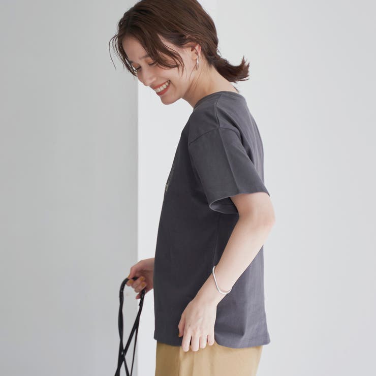 配色ロゴ刺繍Tシャツ | coen【women】 | 詳細画像10 