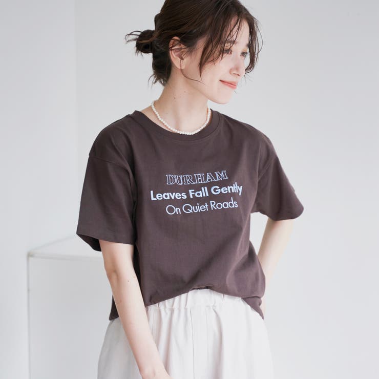 配色ロゴ刺繍Tシャツ | coen【women】 | 詳細画像15 
