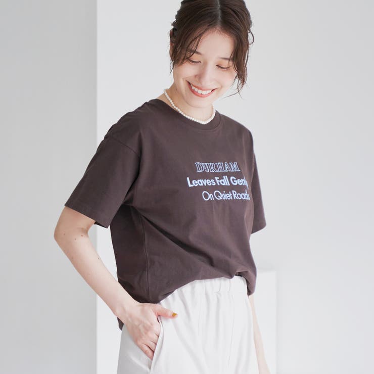 配色ロゴ刺繍Tシャツ | coen【women】 | 詳細画像16 