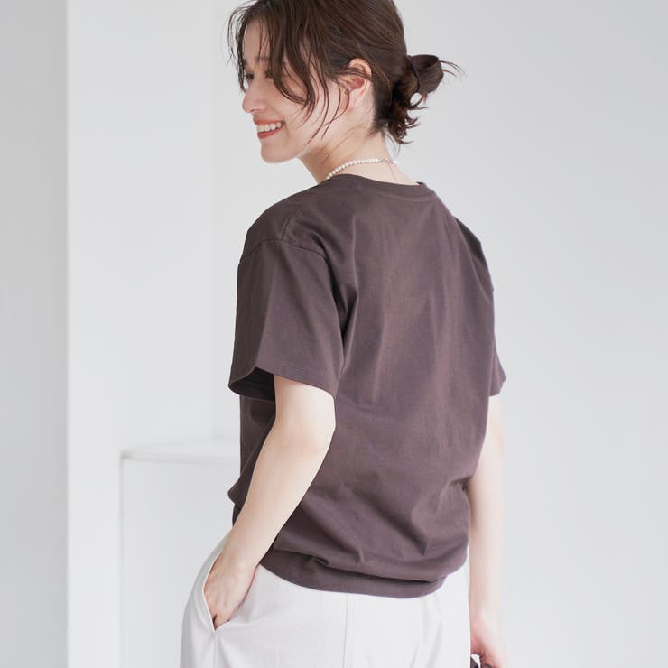 配色ロゴ刺繍Tシャツ | coen【women】 | 詳細画像17 