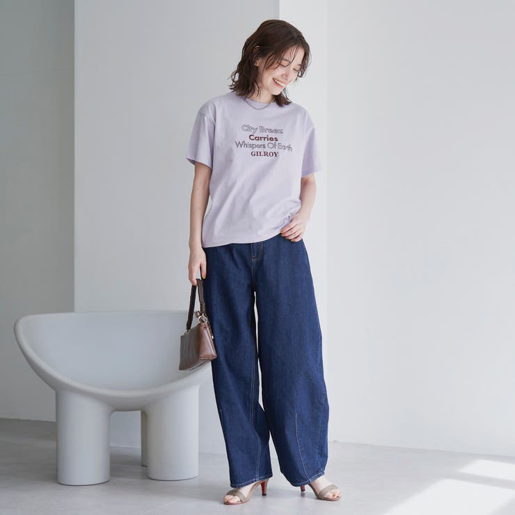 配色ロゴ刺繍Tシャツ | coen【women】 | 詳細画像26 