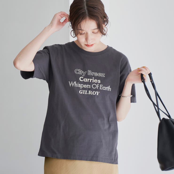 配色ロゴ刺繍Tシャツ | coen【women】 | 詳細画像9 