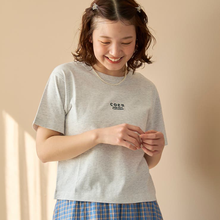 その他4 | 【新色登場】coen（コーエン）ロゴ刺繍コンパクトTシャツ | coen【women】