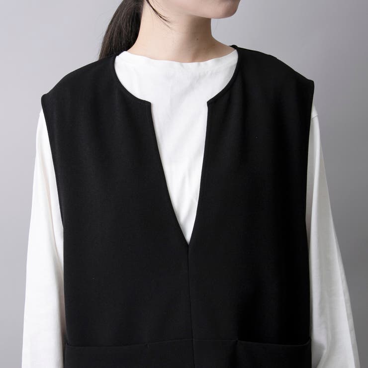 カットジョーゼット キーネックベスト | coen【women】 | 詳細画像17 