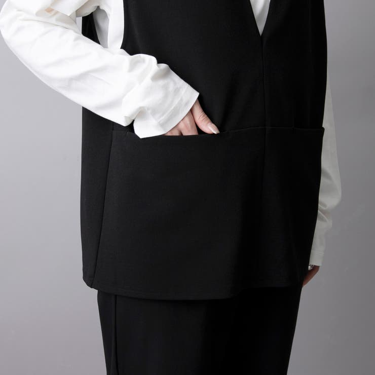 カットジョーゼット キーネックベスト | coen【women】 | 詳細画像19 