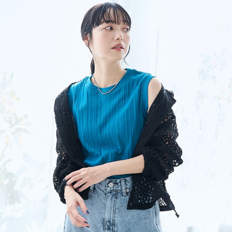 ランダムリブノースリーブタンクトップ | coen【women】 | 詳細画像13 