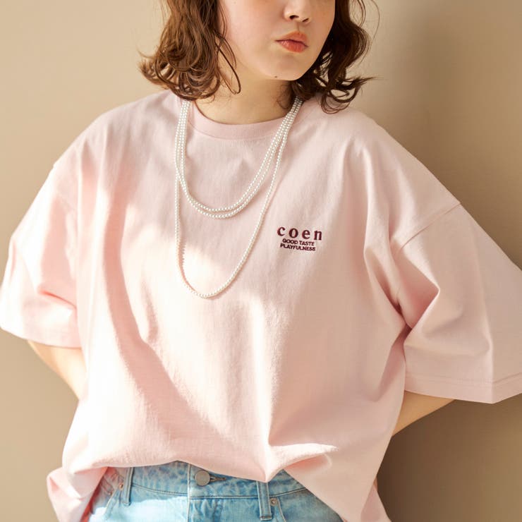 coen（コーエン）ロゴ刺繍 ユニT | coen【women】 | 詳細画像1 