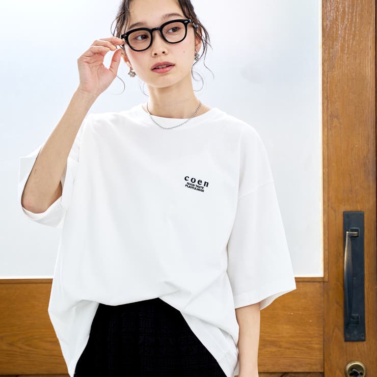 OFF WHITE | coen（コーエン）ロゴ刺繍 ユニT | coen【women】