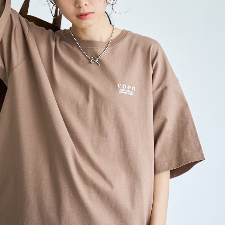 BEIGE | coen（コーエン）ロゴ刺繍 ユニT | coen【women】