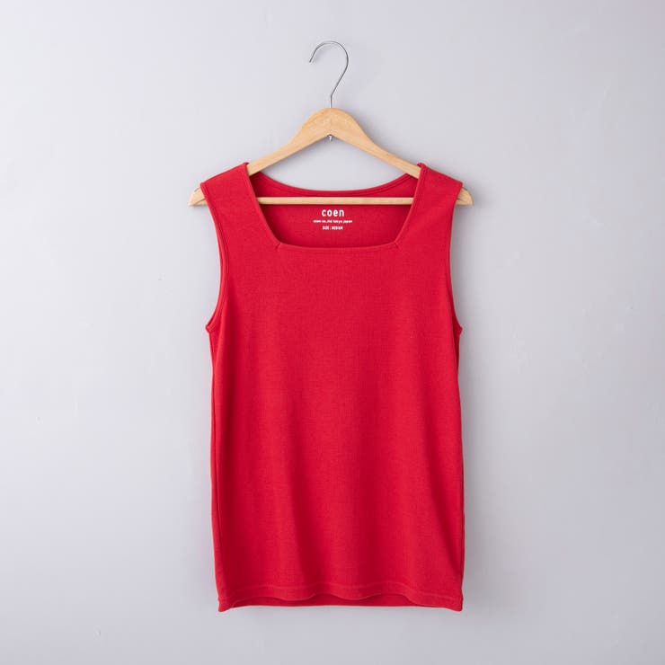 リブスクエアネックタンクトップ | coen【women】 | 詳細画像15 
