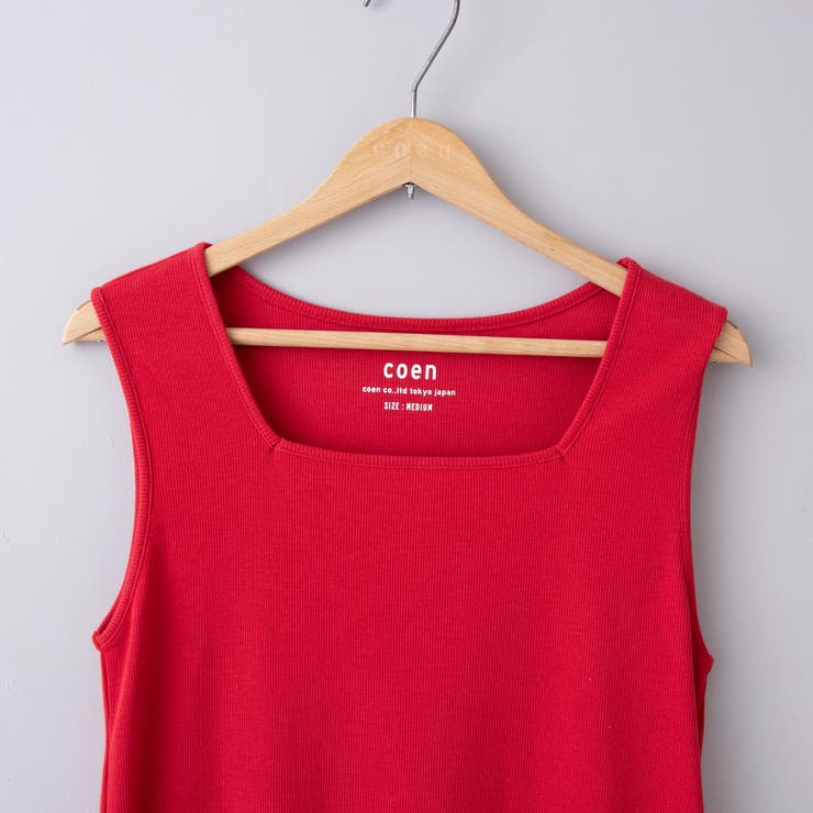 リブスクエアネックタンクトップ | coen【women】 | 詳細画像16 
