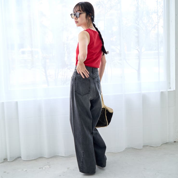 リブスクエアネックタンクトップ | coen【women】 | 詳細画像4 