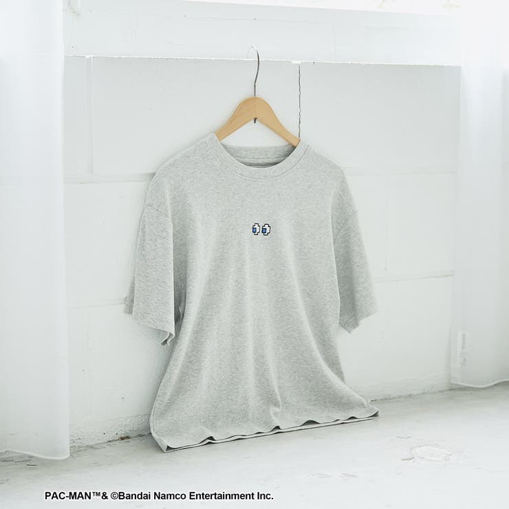 MD.GRAY | 【PAC MAN(パックマン)別注】EYEデザイン フライスコンパクト刺繍Tシャ… | coen【women】