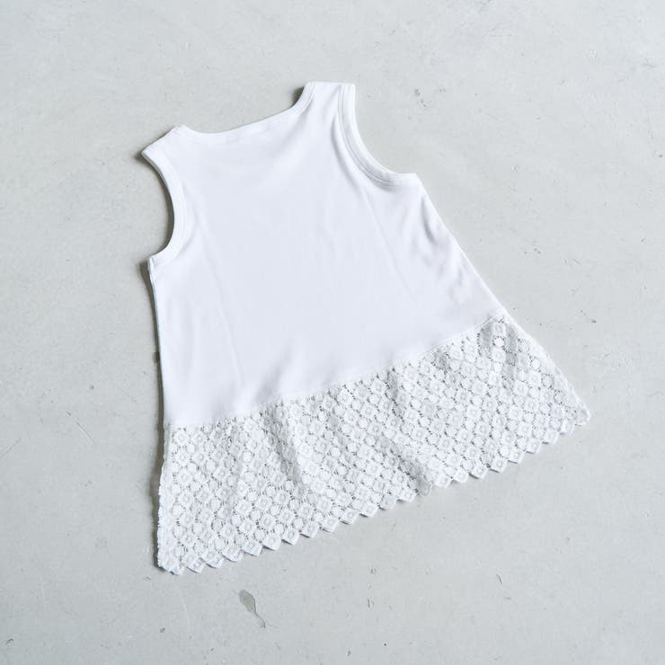 裾レース切替 レイヤード風タンクトップ | coen【women】 | 詳細画像3 