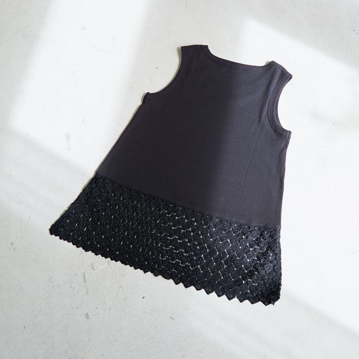 裾レース切替 レイヤード風タンクトップ | coen【women】 | 詳細画像6 