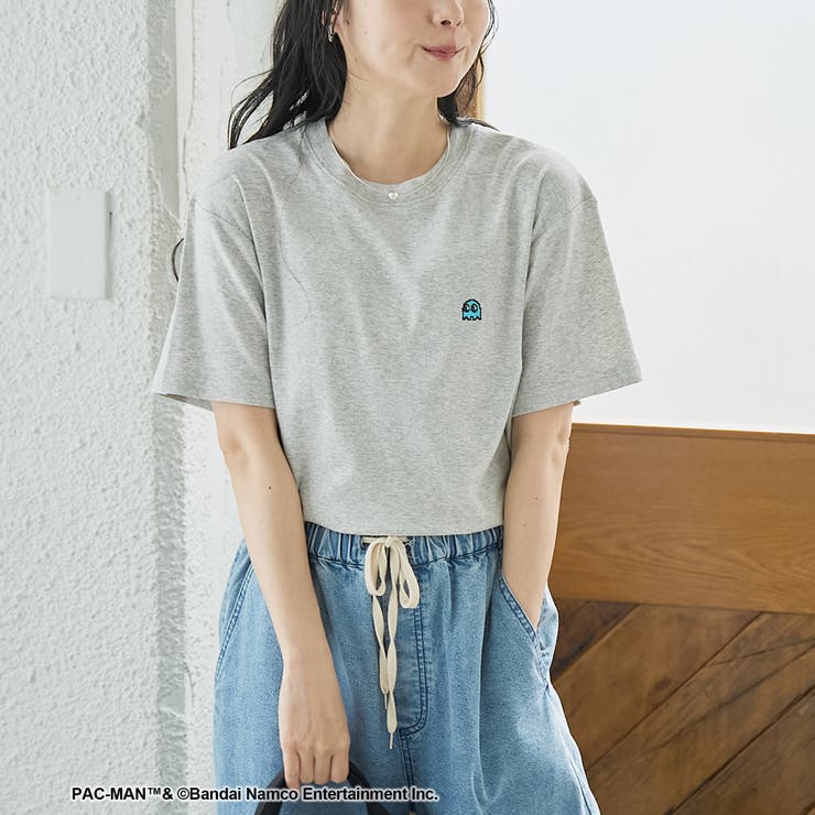 【PAC MAN(パックマン)別注】GHOSTデザイン フライスコンパクト刺繍T… | coen【women】 | 詳細画像1 