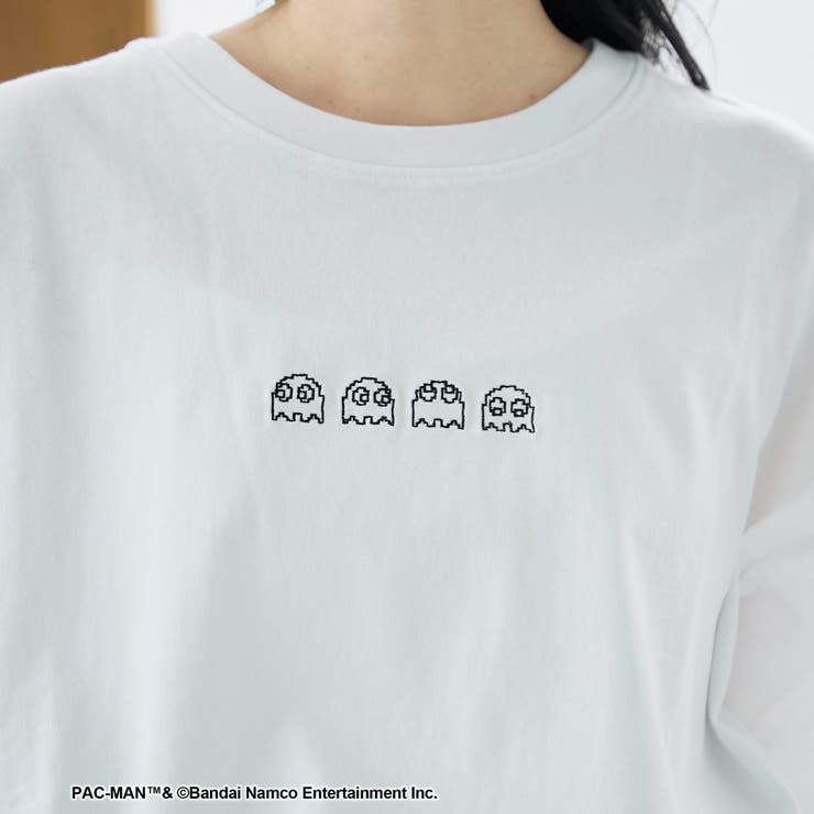 【PAC-MAN(パックマン)別注】GHOSTデザイン 天竺刺繍BIGTシャツ | coen【women】 | 詳細画像11 