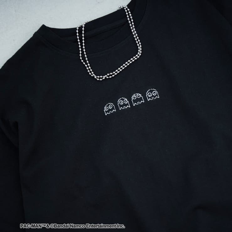 【PAC-MAN(パックマン)別注】GHOSTデザイン 天竺刺繍BIGTシャツ | coen【women】 | 詳細画像14 