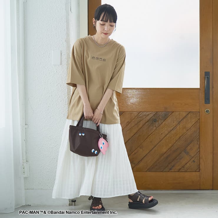 【PAC-MAN(パックマン)別注】GHOSTデザイン 天竺刺繍BIGTシャツ | coen【women】 | 詳細画像2 
