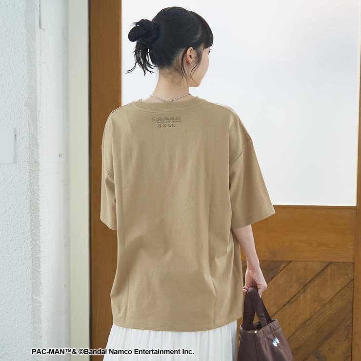 【PAC-MAN(パックマン)別注】GHOSTデザイン 天竺刺繍BIGTシャツ | coen【women】 | 詳細画像5 