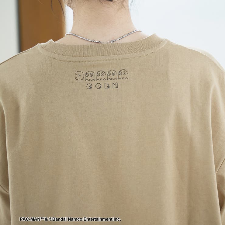 【PAC-MAN(パックマン)別注】GHOSTデザイン 天竺刺繍BIGTシャツ | coen【women】 | 詳細画像7 