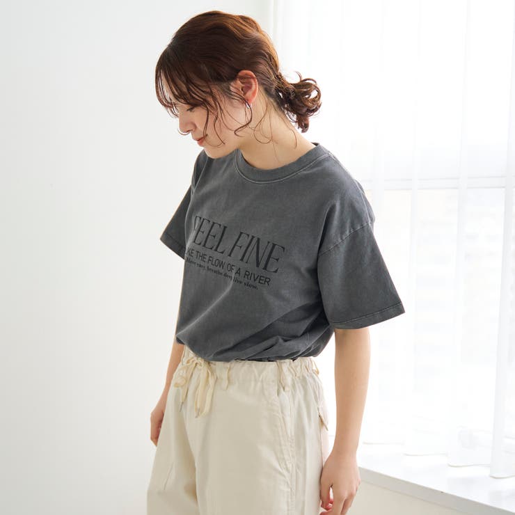 ピグメントアソートロゴプリントTシャツ | coen【women】 | 詳細画像12 