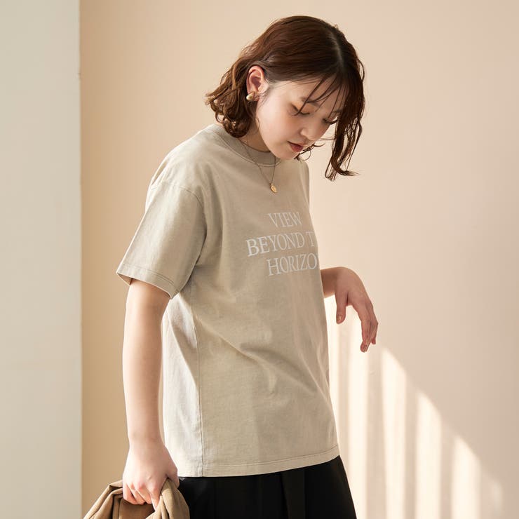 ピグメントアソートロゴプリントTシャツ | coen【women】 | 詳細画像19 
