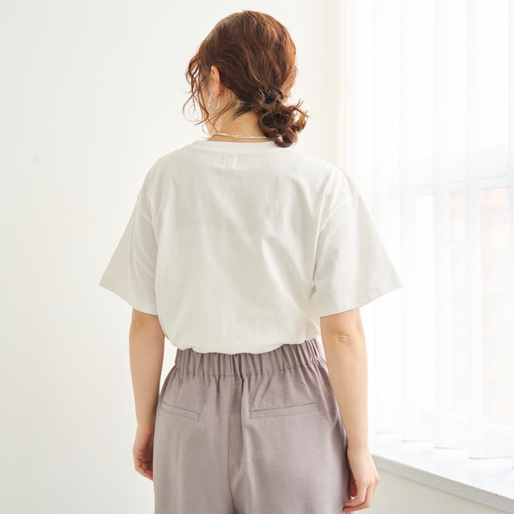 ピグメントアソートロゴプリントTシャツ | coen【women】 | 詳細画像6 