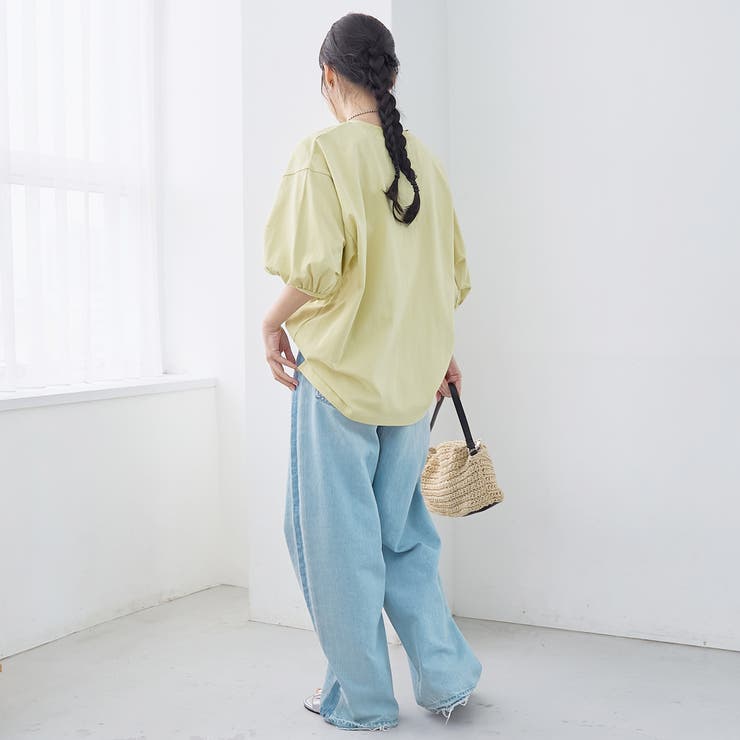 USAコットン  ボリューム スリーブ 半袖Tシャツ | coen【women】 | 詳細画像14 