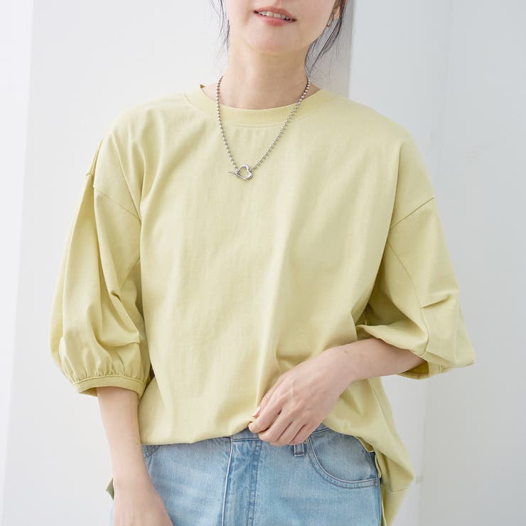 USAコットン  ボリューム スリーブ 半袖Tシャツ | coen【women】 | 詳細画像17 