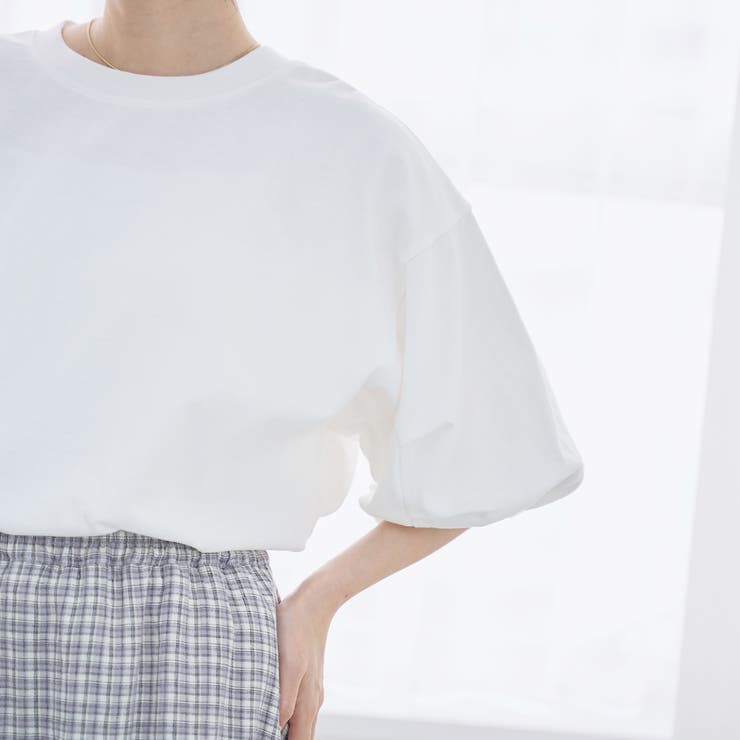 USAコットン  ボリューム スリーブ 半袖Tシャツ | coen【women】 | 詳細画像6 