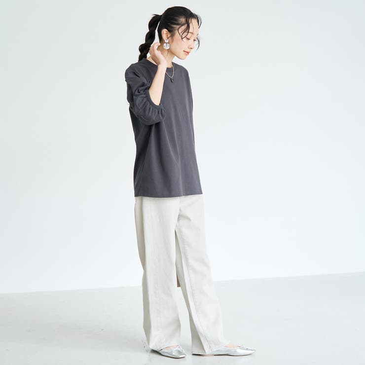 USAコットン  ボリューム スリーブ 半袖Tシャツ | coen【women】 | 詳細画像7 