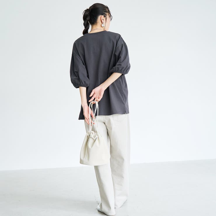 USAコットン  ボリューム スリーブ 半袖Tシャツ | coen【women】 | 詳細画像8 