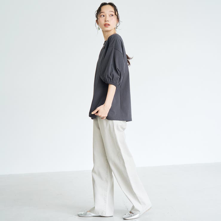 USAコットン  ボリューム スリーブ 半袖Tシャツ | coen【women】 | 詳細画像9 