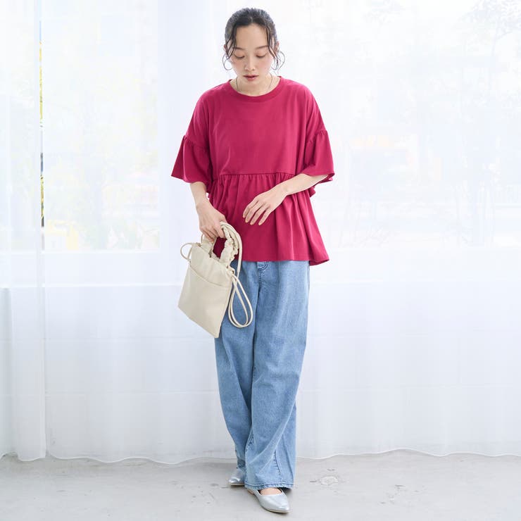【UVカット 接触冷感】WELLTECT（ウェルテクト）USAコットン ペプラム… | coen【women】 | 詳細画像15 