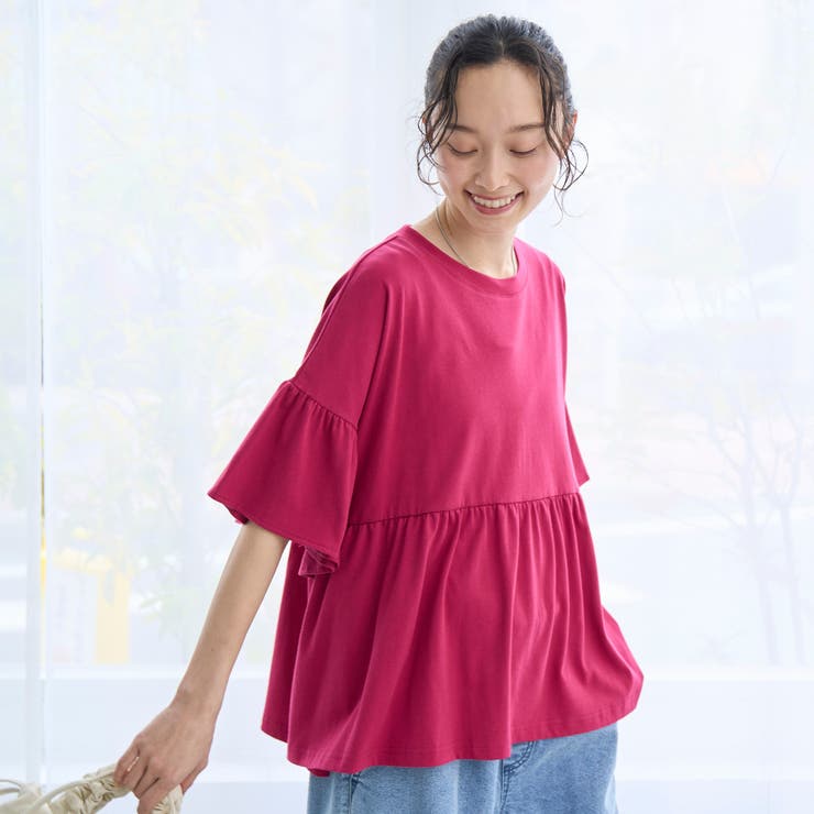 【UVカット 接触冷感】WELLTECT（ウェルテクト）USAコットン ペプラム… | coen【women】 | 詳細画像17 