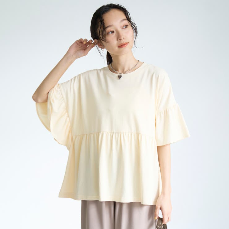 【UVカット 接触冷感】WELLTECT（ウェルテクト）USAコットン ペプラム… | coen【women】 | 詳細画像22 