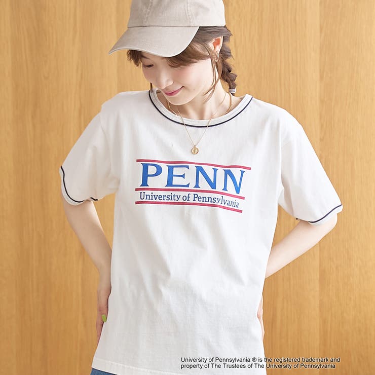 アソートカレッジロゴ 配色リンガーTシャツ | coen【women】 | 詳細画像1 