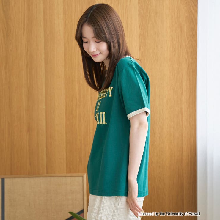 アソートカレッジロゴ 配色リンガーTシャツ | coen【women】 | 詳細画像22 