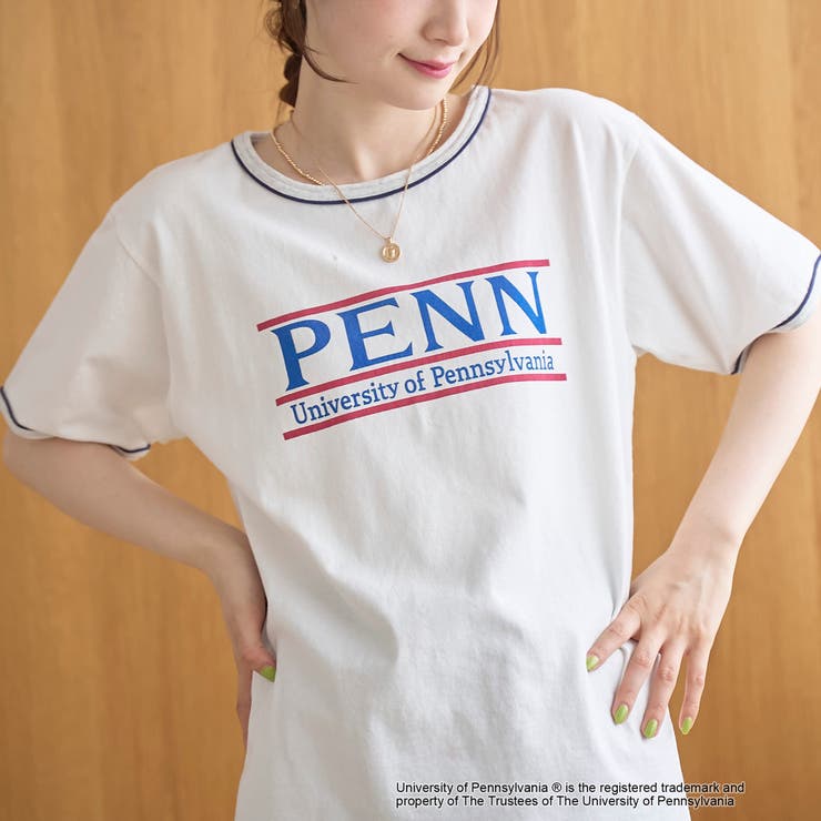 アソートカレッジロゴ 配色リンガーTシャツ | coen【women】 | 詳細画像7 