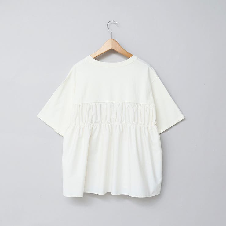 布帛ドッキング 切替ギャザーTシャツ | coen【women】 | 詳細画像26 