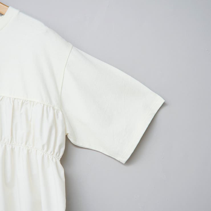 布帛ドッキング 切替ギャザーTシャツ | coen【women】 | 詳細画像28 