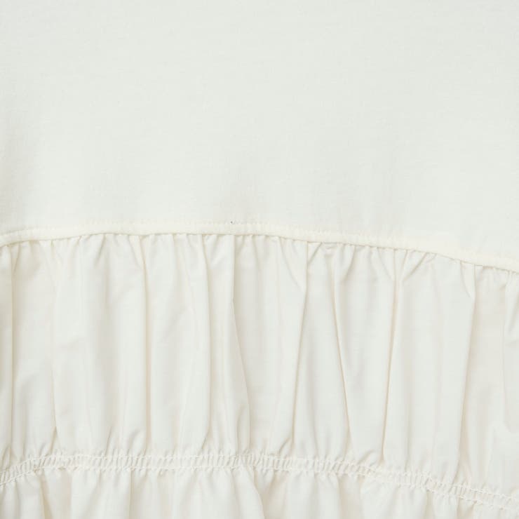 布帛ドッキング 切替ギャザーTシャツ | coen【women】 | 詳細画像30 