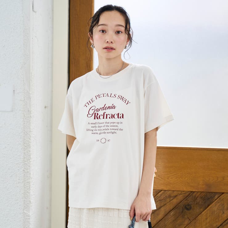 ガーリーシックロゴプリントTシャツ | coen【women】 | 詳細画像4 