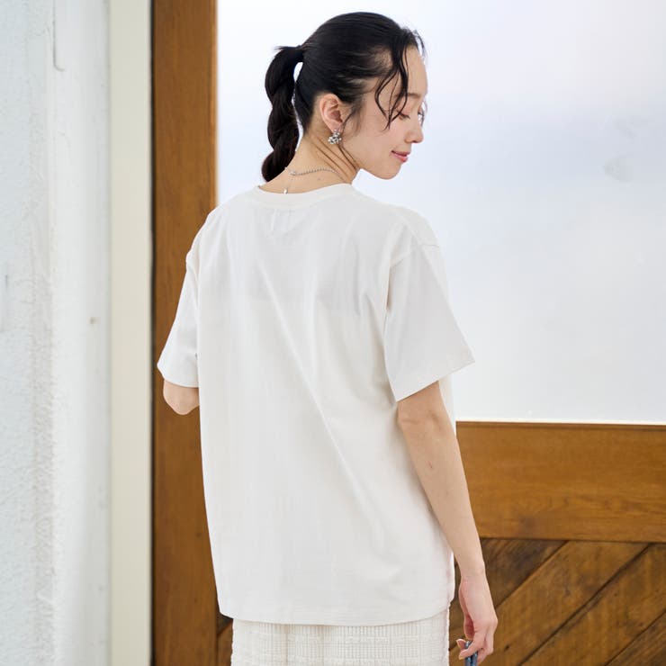 ガーリーシックロゴプリントTシャツ | coen【women】 | 詳細画像5 