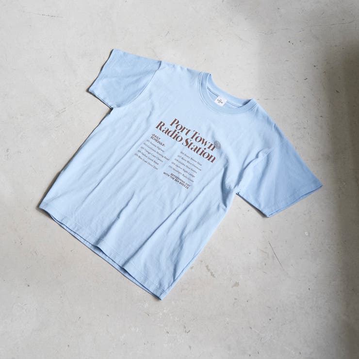 LT.BLUE | ガーリーシックロゴプリントTシャツ | coen【women】