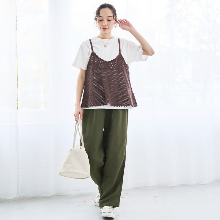 【セットアイテム】クロシェキャミセットT | coen【women】 | 詳細画像2 