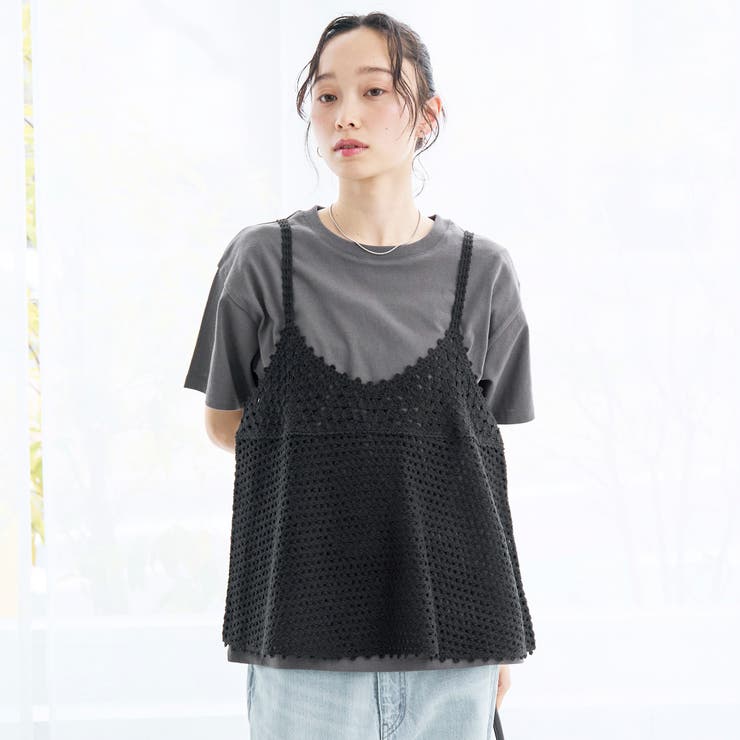 【セットアイテム】クロシェキャミセットT | coen【women】 | 詳細画像20 