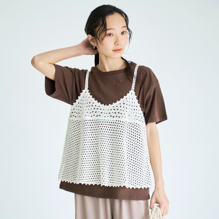 【セットアイテム】クロシェキャミセットT | coen【women】 | 詳細画像28 